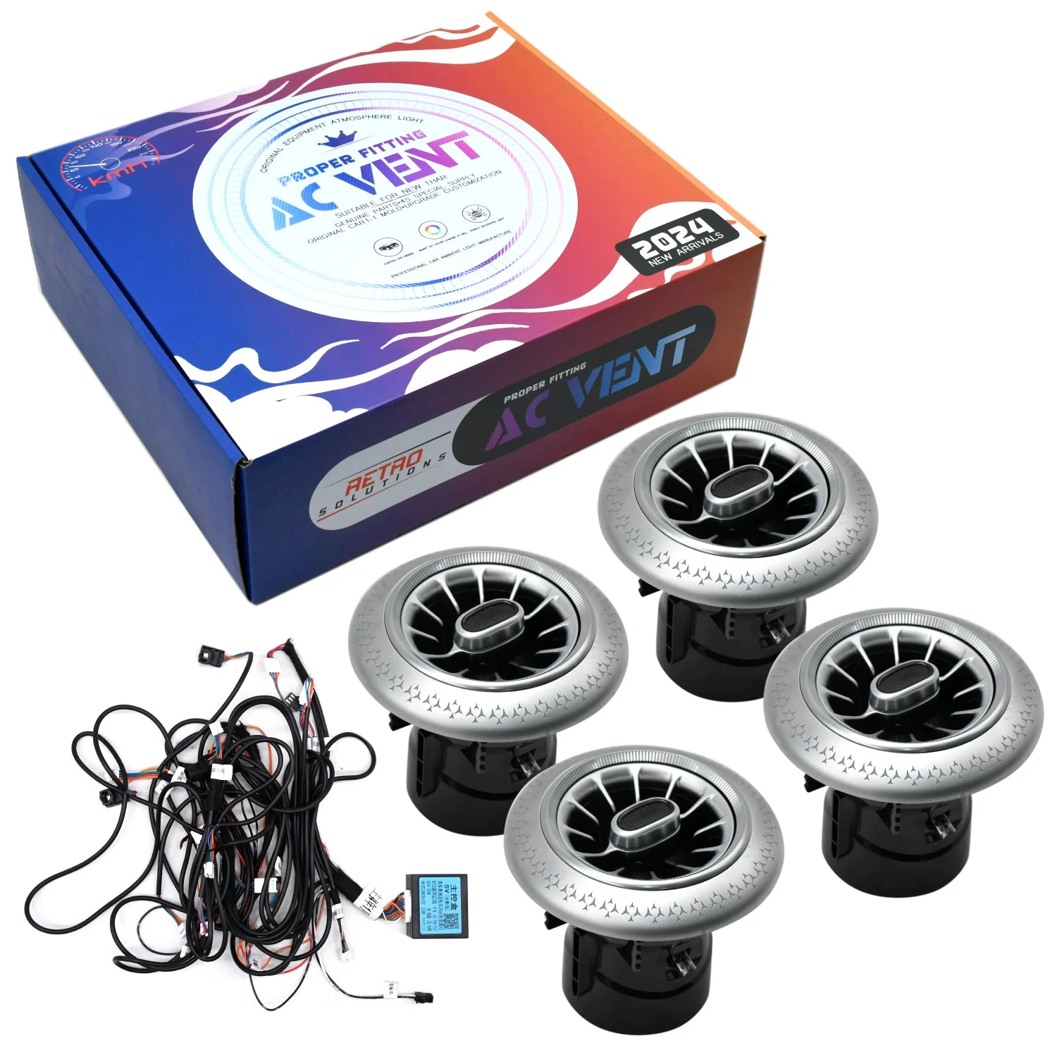 Mahindra & Mahindra AMG Design AC Vent With K4 Ambience Light With Proper Fitting for Mahindra THAR/Thar Roxx - Image 2