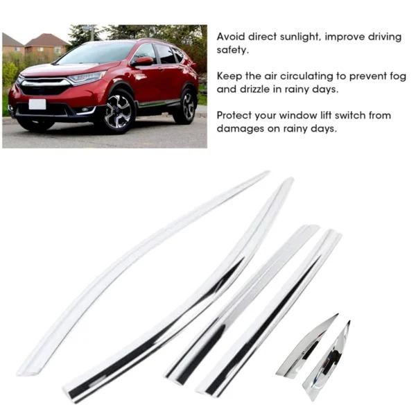Toyota Auto Clover Chrome Door Visor (Model E141) – For Toyota Innova Hycross