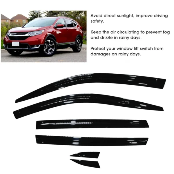Toyota Auto Clover Smoke Door Visor (Model E318) – For Toyota Innova Hycross