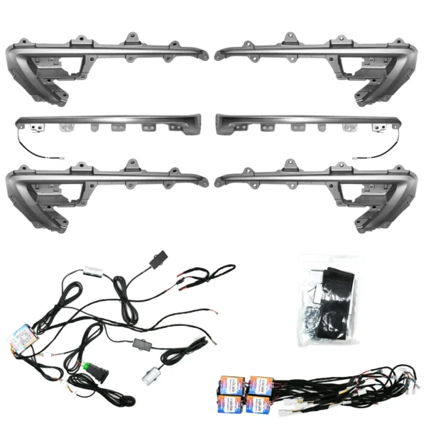 Toyota CARDI 18-in-1 High-End Ambient Light Kit – Silver Dot-Matrix with App + Switch Control for Toyota Fortuner (2016–2023)