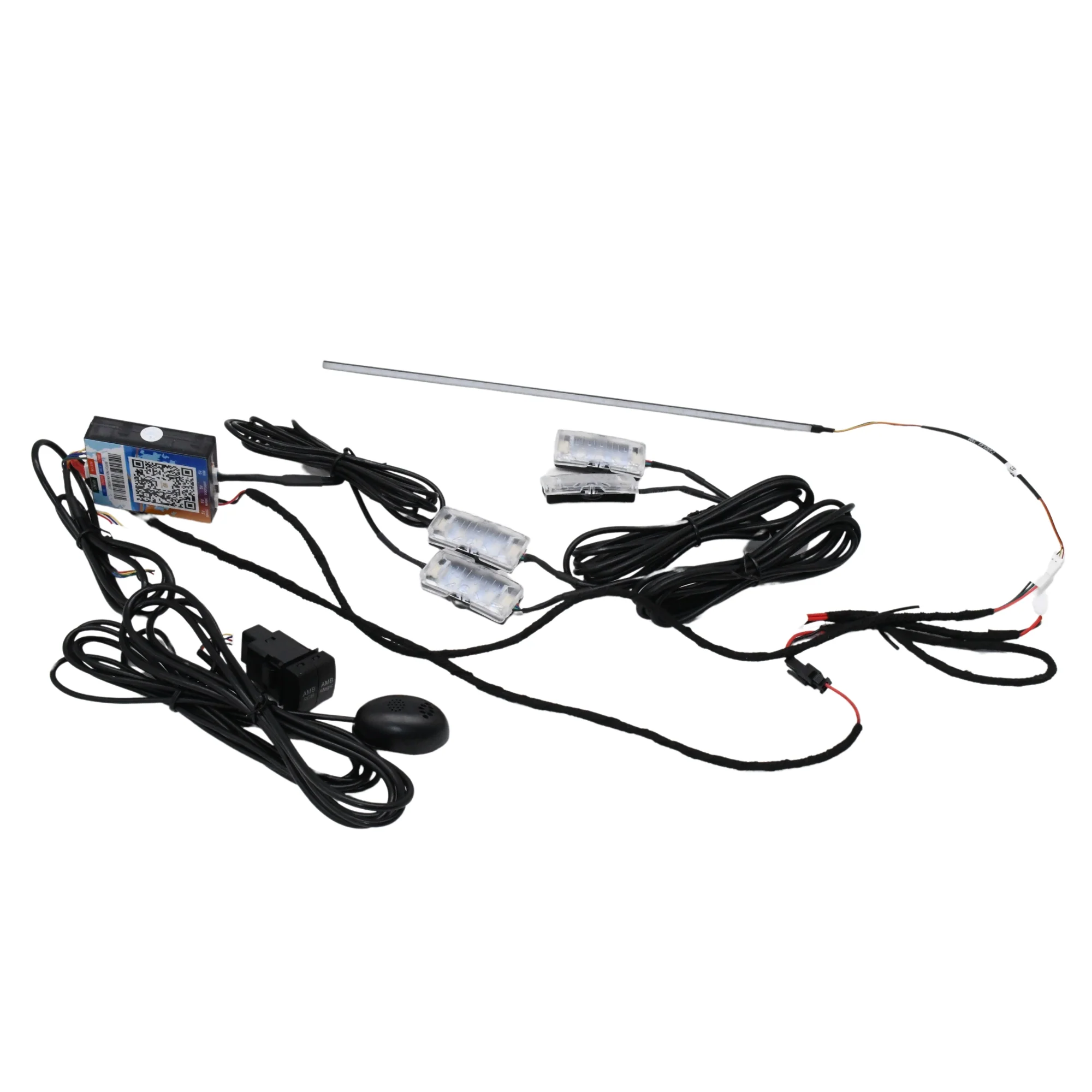 Toyota Cardi High-End Series 17-in-1 Ambient Lighting Kit (Silver Finish) – For Toyota Innova Hycross - Image 2