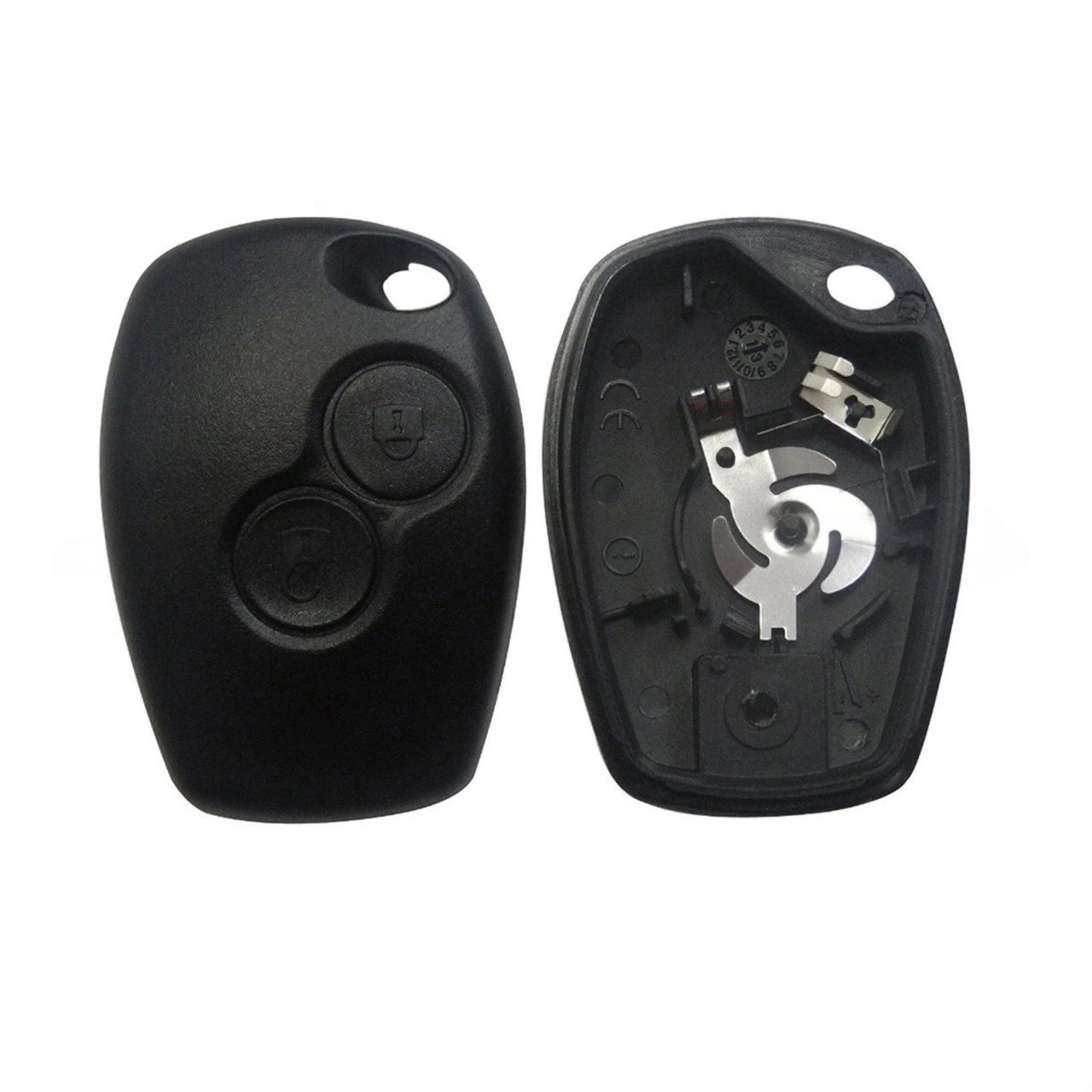 Renault KMH Replacement Key Shell Front & Back For Renault 2 Button