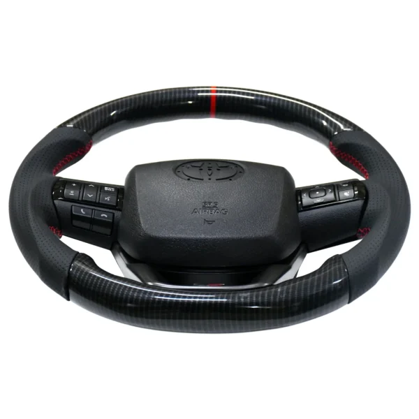 Toyota Carbon-Style Steering Wheel (Copy Finish) – For Toyota Fortuner / Crysta / Hilux - Image 2
