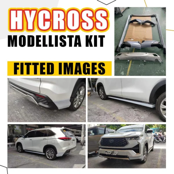 Toyota Front & Rear Skirting Kit (Modellista Style) – For Toyota Innova Hycross - Image 4