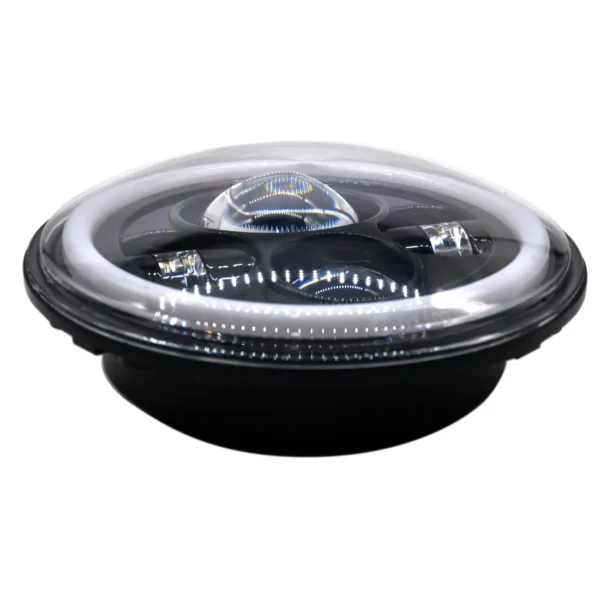 Mahindra & Mahindra Full Ring Round LED 7" Headlight for Mahindra Thar - Image 3