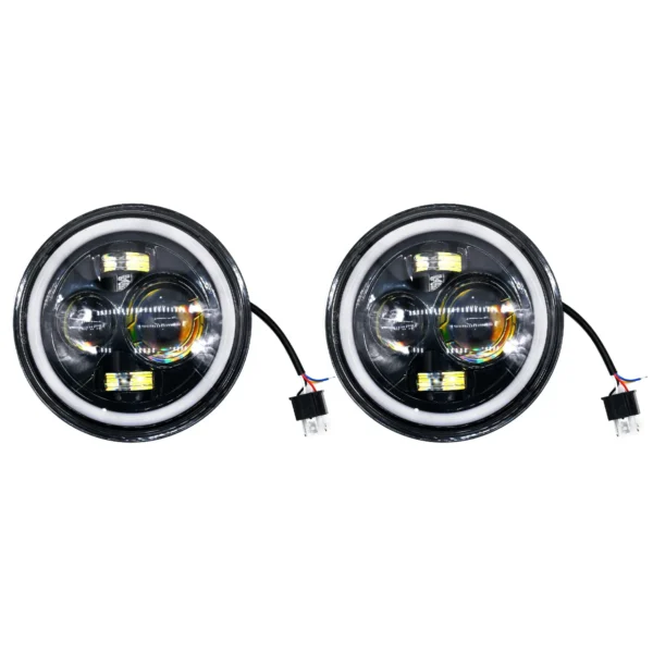 Mahindra & Mahindra Full Ring Round LED 7" Headlight for Mahindra Thar