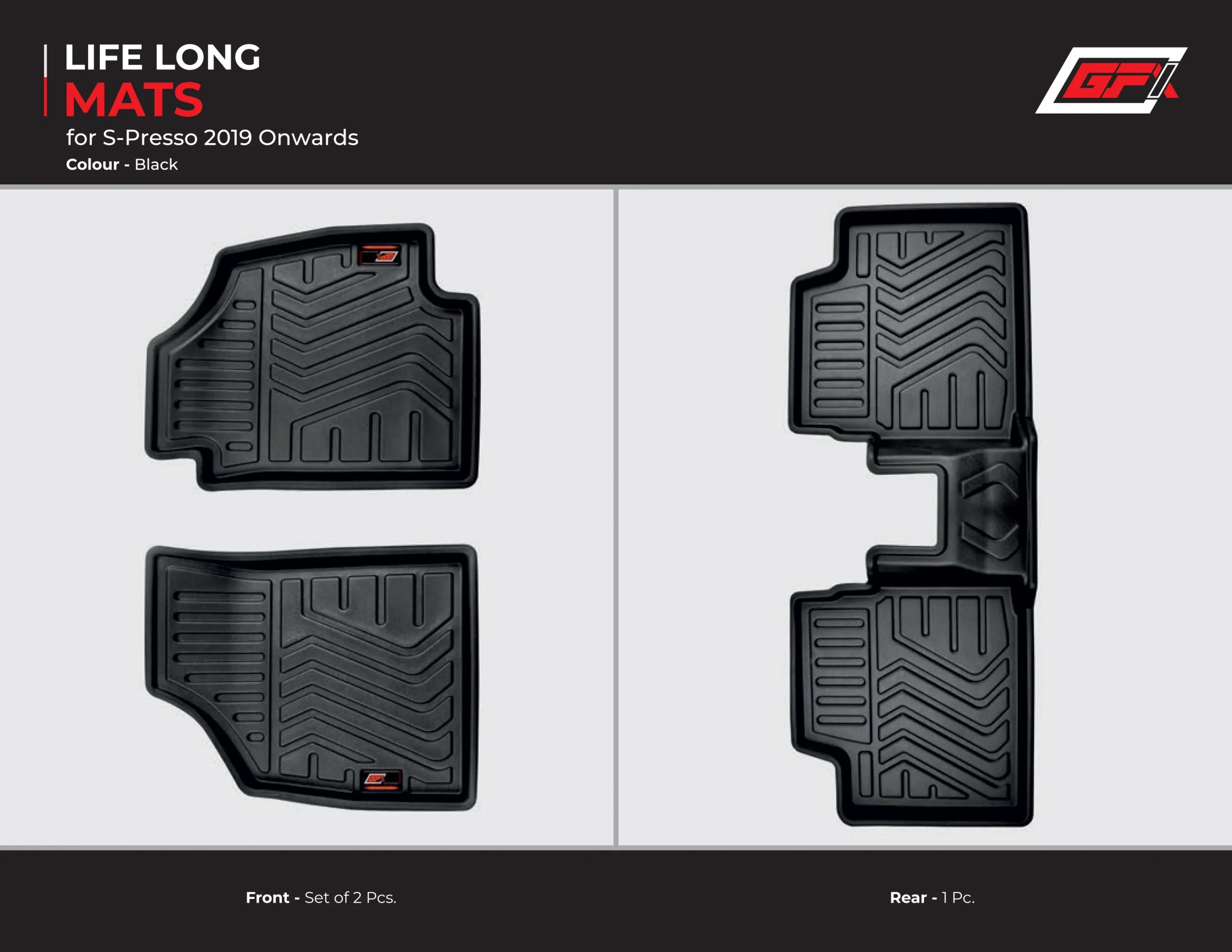 GFX Life Long Car Mats for Maruti S-Presso