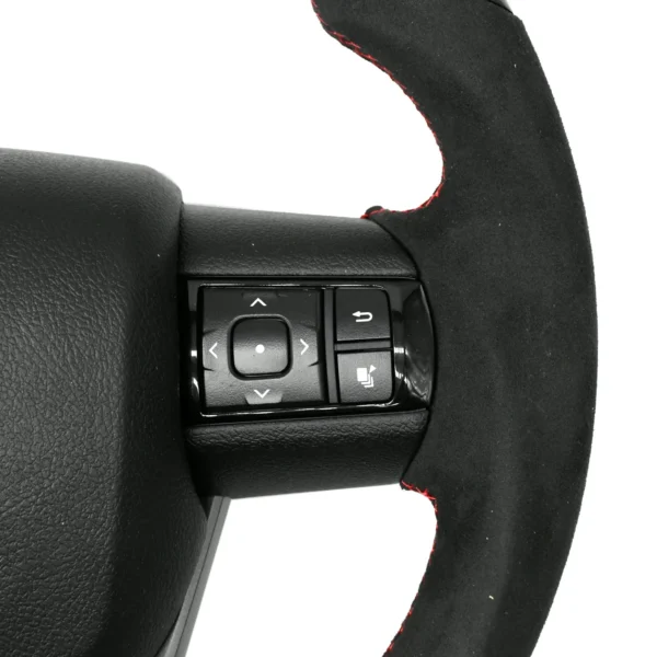 Toyota Real Carbon Fiber LED Steering Wheel with Alcantara Grip – For Toyota Fortuner / Crysta / Hilux - Image 6