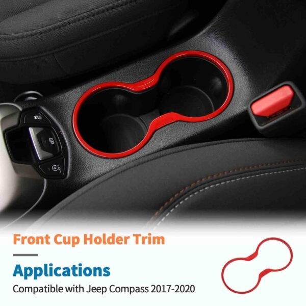 KMH Cup Holder Trim For Jeep Compass (1st GEN, 2017)