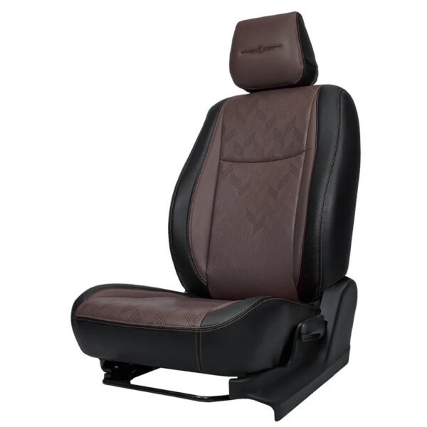 Honda Apex Nappa PR Bucket Fit Art Leather Premium Car Seat Cover For Honda Civic - Black M Brown