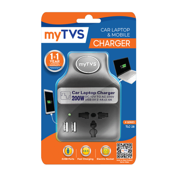 TLC-28B Laptop & Phone Charger Black - Image 5