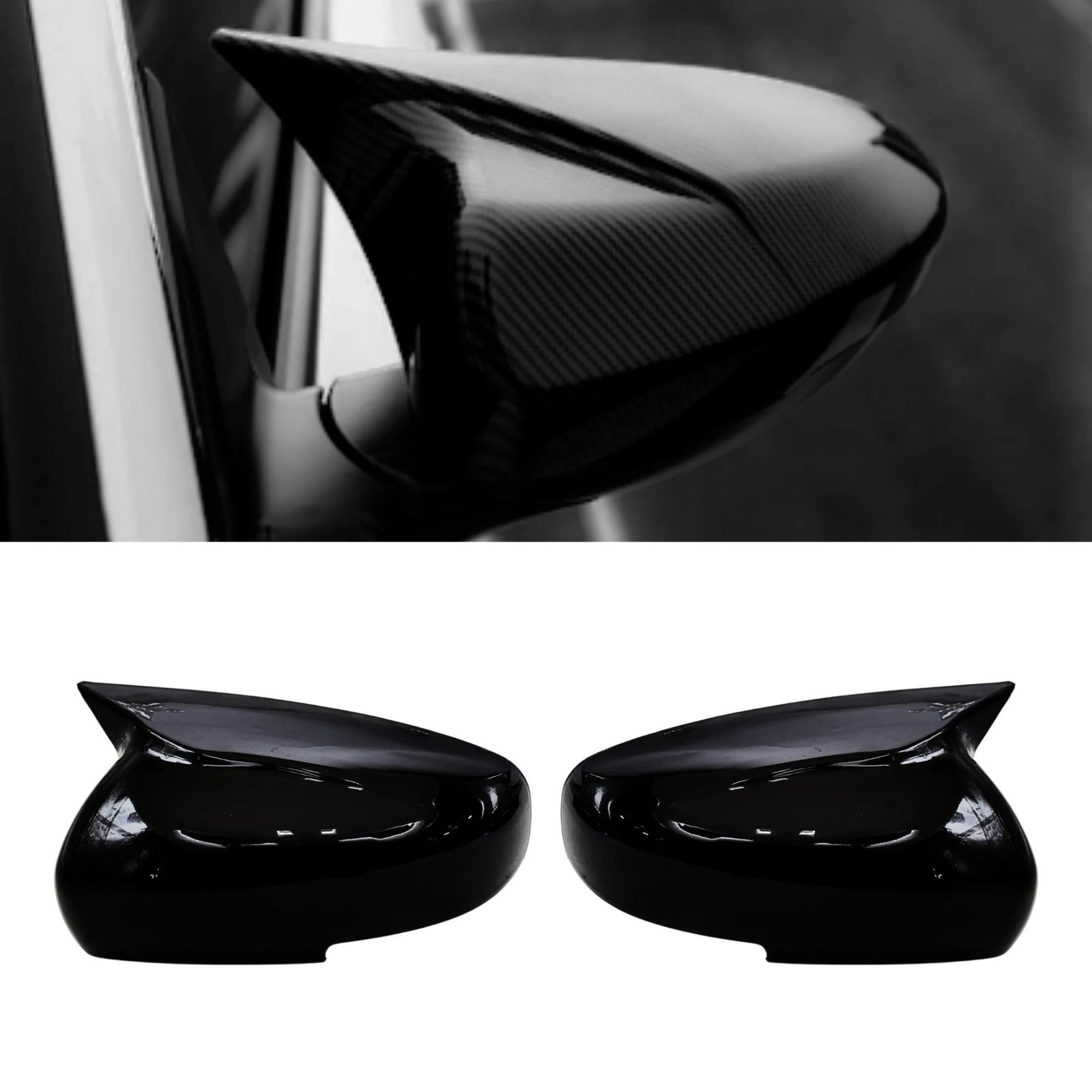 Maruti Suzuki Batman Style Mirror Caps Cover for Maruti Suzuki Swift2018 / Swift 2024 / Baleno / Fronx / Wagon R 2019 /Dzire 2017 / Celerio Old / Celerio 2017 / Spresso /Ignis / Ciaz / Alto 900 / Alto K-10Batman Style Mirror Caps Cover for Maruti Suzuki Swift2018 / Swift 2024 / Baleno / Fronx / Wagon R 2019 /Dzire 2017 / Celerio Old / Celerio 2017 / Spresso /Ignis / Ciaz / Alto 900 / Alto K-10 - Image 2