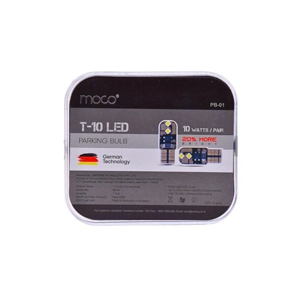MOCO PB-01 T-10 LED Parking Bulb Set - Image 4