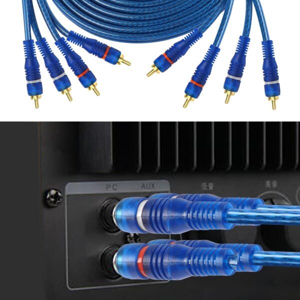 AURA TEAM 4 Channel Special Edition OFC Interconnect RCA Cable(RCA-B45 SE)-5 Meters