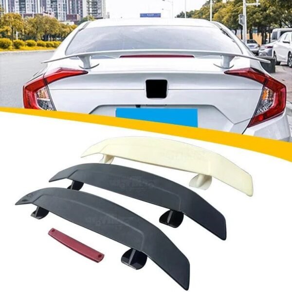 Universal Rear Spoiler With Lamp For Sedan 1 Generation - Image 2