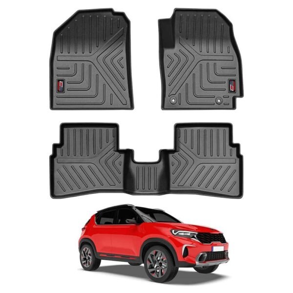 Kia India GFX Life Long Car Floor Mats for Kia Sonet (2020 ONWARDS)