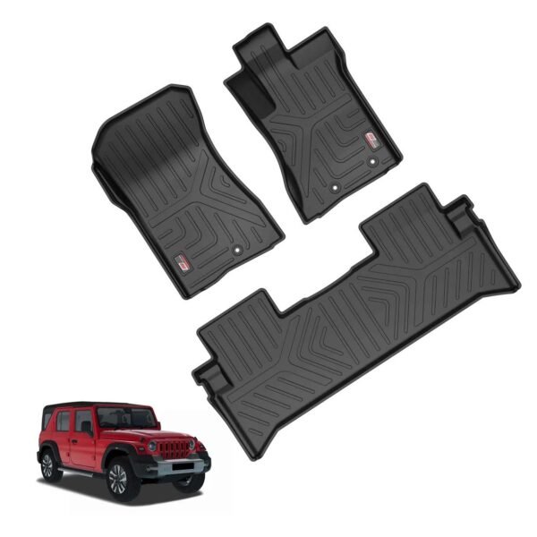 Mahindra & Mahindra GFX Life Long Car Floor Mats for Thar Roxx - Automatic (2024 Onwards)