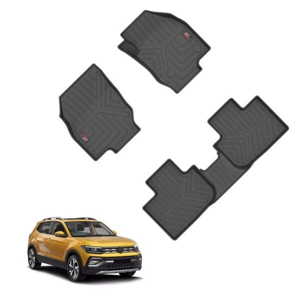 Volkswagen GFX Life Long Car Floor Mats for Volkswagen Taigun (2021 ONWARDS)