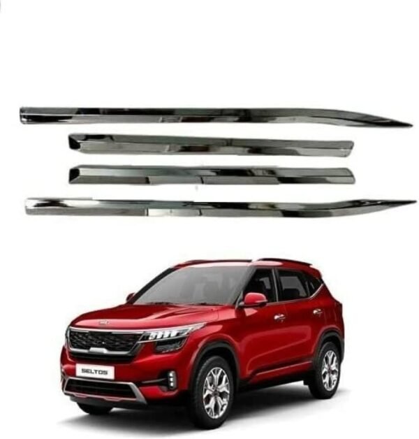 Kia India KMH Side Beading of Running Board for Kia Seltos (1st GEN, Set of 4 Pcs)
