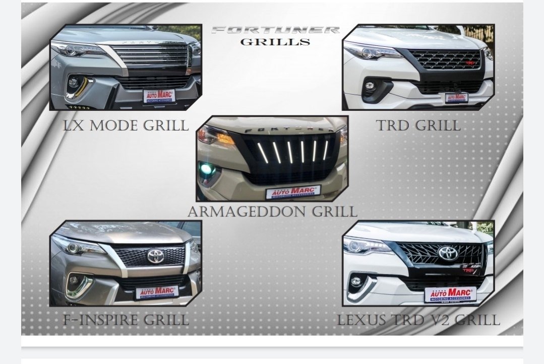 Toyota KMH Front Grill – Apollo Design – For Toyota Fortuner Sigma Model