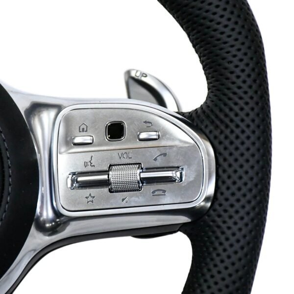 Mercedes-Benz Mercedes AMG Steering wheel Leather, E class W212 2009-2015 , E Class W213 2017 , C Class W204 2009-14 , GLA 2014/19 , Cla 2014-19 , A Class 176 2014-19 , GLE W166 2015-18 , gls W166 2015-18 , ML 2013-15 , GL 2013-15 , SLK , W205 2015-18 , W222 2014-16 - Image 4