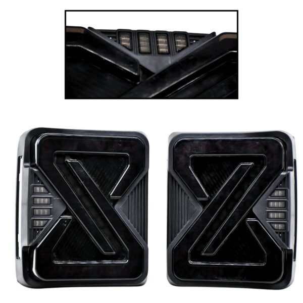 Mahindra & Mahindra KMH Wrangler Design With Cross Scanning Function Tail Lamps for Mahindra Thar-Smoke - Image 4