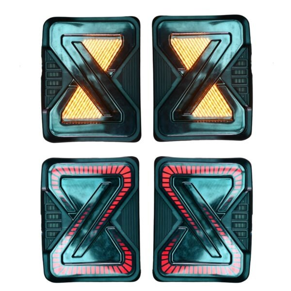 Mahindra & Mahindra KMH Wrangler Design With Cross Scanning Function Tail Lamps for Mahindra Thar-Smoke - Image 5