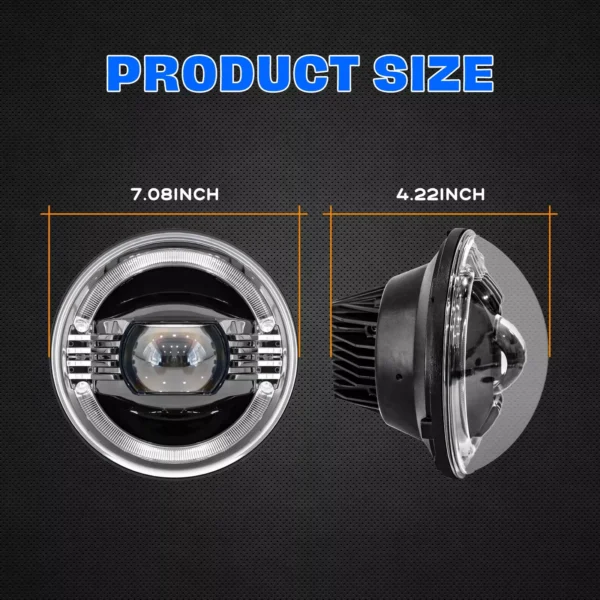 Mahindra & Mahindra New Design Powerful Wrangler HeadLight for Mahindra Thar - Image 3